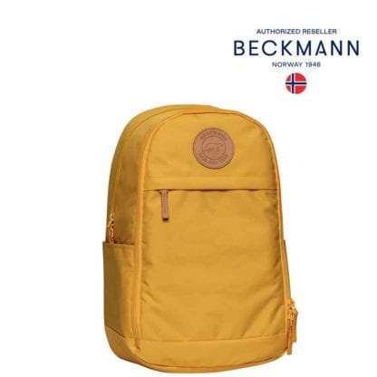 Beckmann Rucksack Urban Midi Yellow 26 Liter Rückenseite Modell-2021 bei offiziellem Onlineshop norway-schulranzenshop.de